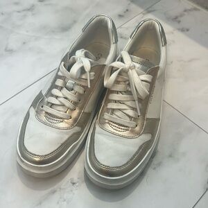 Women’s Cole Haan sneakers. Size 7. White with metallic accents.